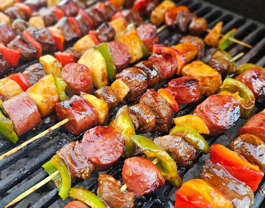 Sausage Grilled Kabobs