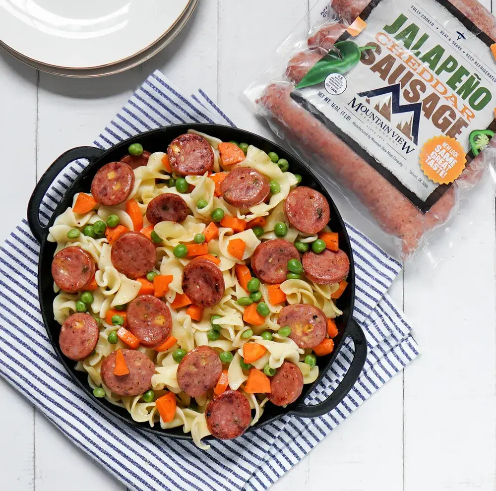 Sausage noodle skillet