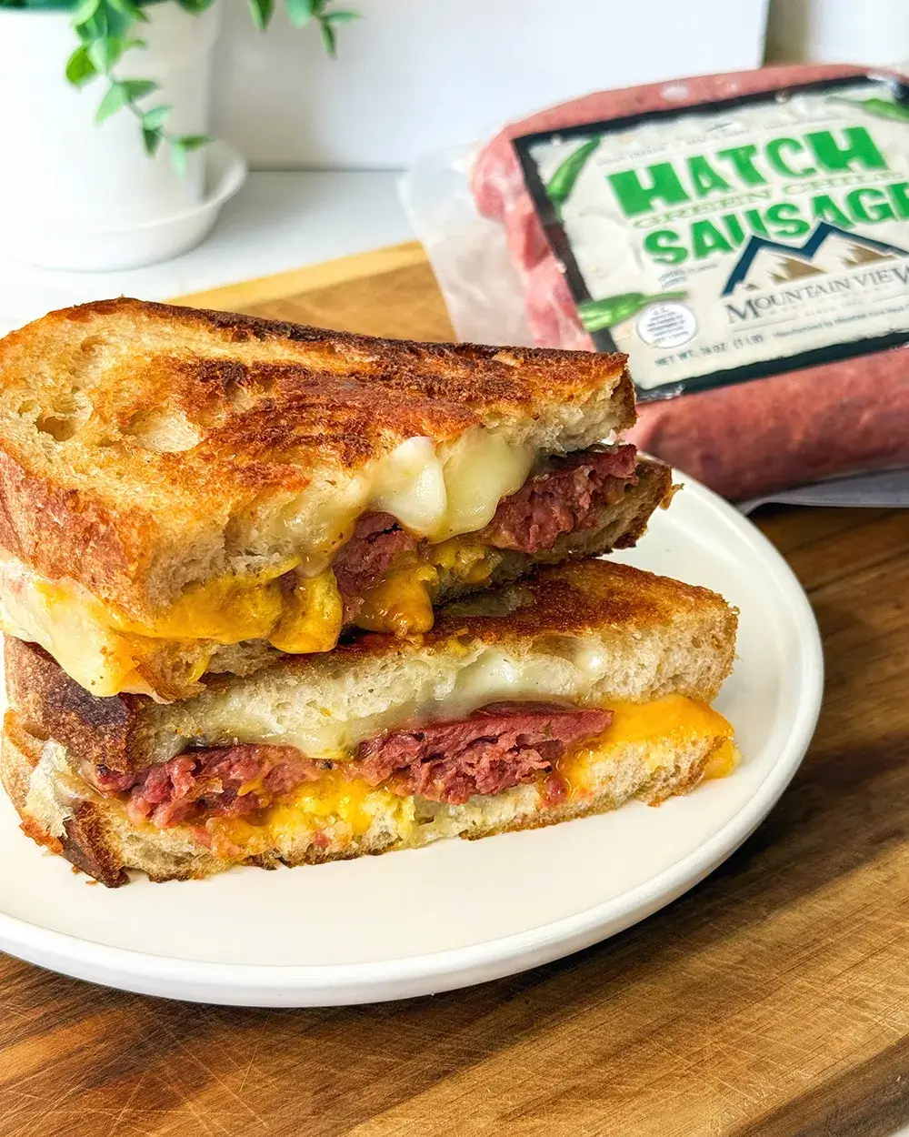 Hatch Green Chile Grilled Cheese