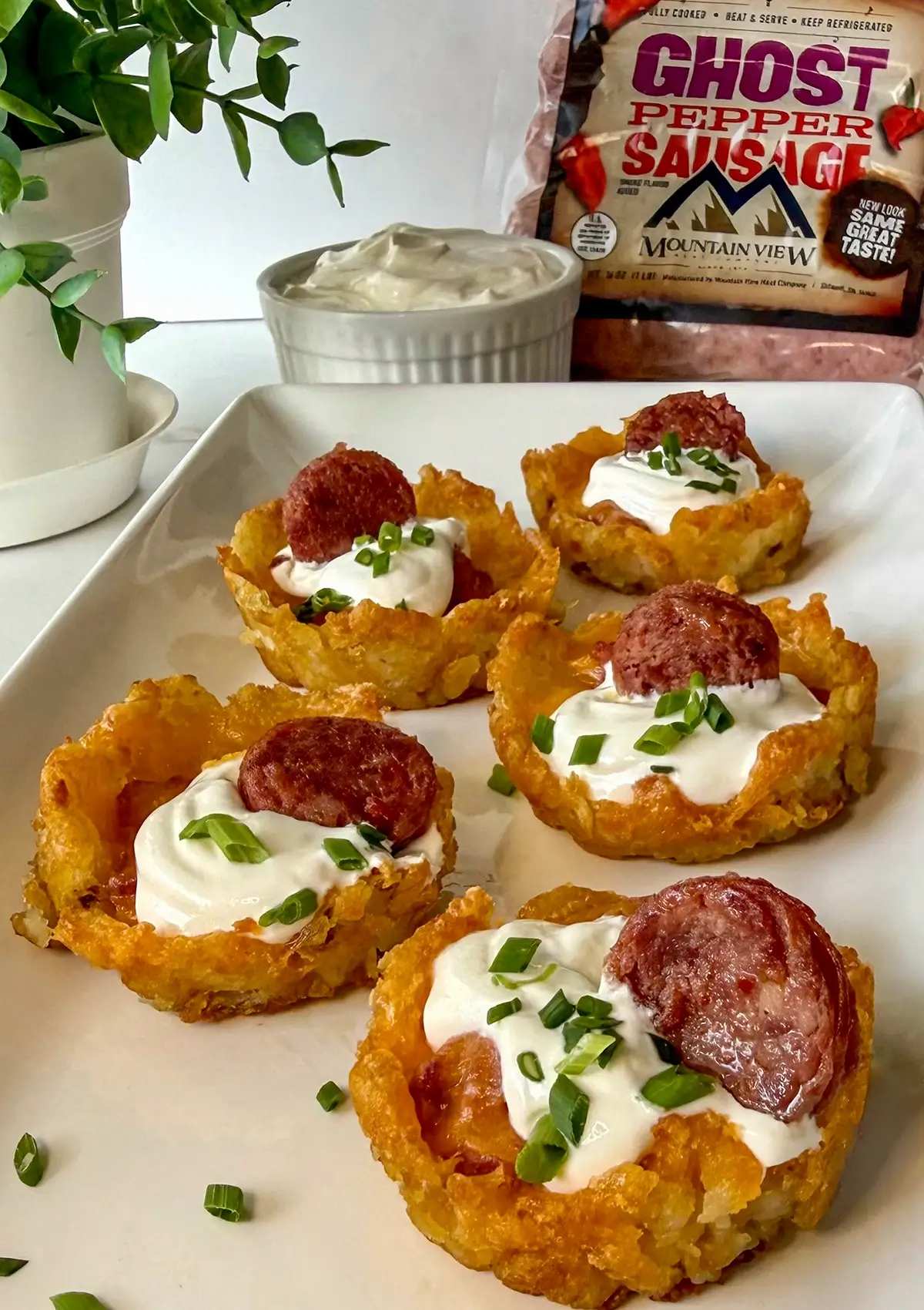 Loaded Tater Tot Cups
