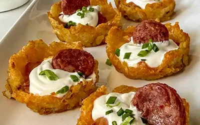 Loaded Tater Tot Cups