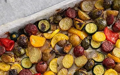 Sausage Veggie Sheet Pan