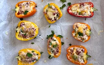 Mini Sausage Stuffed Peppers